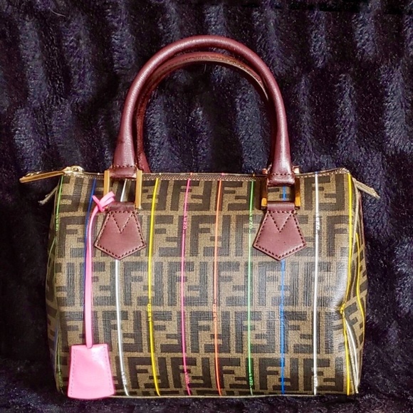 Fendi Handbags - 🔥SOLD🔥Fendi Zucca Mini Boston Satchel Bag